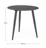 Bizzotto - TAVOLINO RIDLEY D50 ANTRACITE YK13 - immagine 2