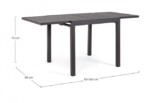 Bizzotto - TAVOLO ALL. PELAGIUS 83-166X80 ANTR YK13 - immagine 3