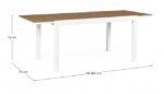 Yes - TAVOLO ALL.ELIAS 140-200X90 BIANCO SJ60 - immagine 3