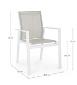 Bizzotto - SEDIA C-BR CROZET BIANCO SJ60 - immagine 2