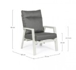 Bizzotto - POLTRONA RECL C-C KLEDI LUNAR - immagine 4