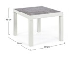 Bizzotto - TAVOLINO KLEDI 50X50 LUNAR - immagine 3