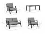 Bizzotto - SET4 SALOTTO C-C HARLEY ANTRACITE YK13 - immagine 3