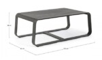 Bizzotto - TAVOLINO MERRIGAN 105X62 ANTRACITE YK13 - immagine 3