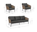 Bizzotto - SET3 SALOTTO C-C MARIBELA ANTRACITE YK13 - immagine 3