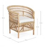 Bizzotto - POLTRONA C-C JOSEFINA NATURALE - immagine 2