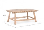 Bizzotto - TAVOLINO SAHEL NATURALE 90X60 - immagine 2