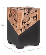 Bizzotto - TAVOLINO GRENADA QU 40X40 - immagine 2
