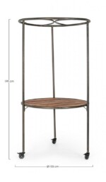 Bizzotto - ESPOSITORE C-TETTO C-RUOTE D103X199H - immagine 2