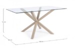 Bizzotto - TAVOLO MAY RETT GAMBA NAT 160X90 - immagine 2