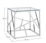 Bizzotto - TAVOLINO RAYAN QU 55X55 - immagine 2