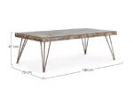 Bizzotto - TAVOLINO ATLANTIDE 140X75 - immagine 2