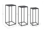 Bizzotto - SET3 TAVOLINO NUCLEOS QU NERO - immagine 2