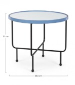 Bizzotto - TAVOLINO PAINTER C-SPECCHIO TO AZZ D58.5 - immagine 2