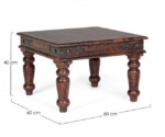 Bizzotto - TAVOLINO JAIPUR 60X60 - immagine 2