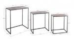Homemotion - SET3 TAVOLINO TAHIR RETT - immagine 2