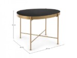 Bizzotto - TAVOLINO RASHIDA ORO 63X46 - immagine 2