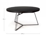 Bizzotto - TAVOLINO ZAIRA NERO D70 - immagine 2