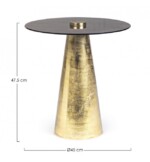 Bizzotto - TAVOLINO C-V DINPAL BRASS D45 - immagine 2