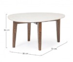 Bizzotto - TAVOLINO SYLVESTER OV 70X50 - immagine 2