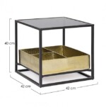 Homemotion - TAVOLINO C-CONTENITORE MAVILA 42X42 - immagine 2