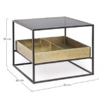 Homemotion - TAVOLINO C-CONTENITORE MAVILA 62X62 - immagine 2