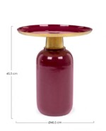 Bizzotto - TAVOLINO NALIMA BURGUNDY D40.5 - immagine 2