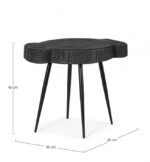 Homemotion - TAVOLINO ZAKIA NERO L - immagine 2