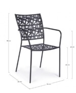 Yes - SEDIA C-BR KELSIE ANTRACITE - immagine 3