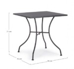 Yes - TAVOLO KELSIE ANTRACITE 70X70 - immagine 3