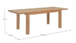 Bizzotto - TAVOLO BOUNTY ALLUNG 160-220 TEAK RICIC. - immagine 2
