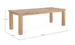 Bizzotto - TAVOLO BOUNTY 240X100 TEAK RICICLATO - immagine 2