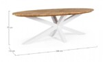 Homemotion - TAVOLO PALMDALE OV 240X110 BIANCO RT01 - immagine 2