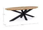 Homemotion - TAVOLO PALMDALE OV 240X110 CARBON RT02 - immagine 2
