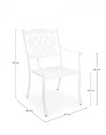 Bizzotto - SEDIA C-BR IVREA BIANCO - immagine 2