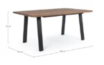 Bizzotto - TAVOLO OSLO ANTR-NAT 160X90 - FSC - immagine 2