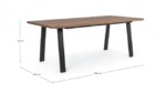Bizzotto - TAVOLO OSLO ANTR-NAT 200X100 - FSC - immagine 2
