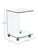 Bizzotto - TAVOLINO C-RUOTE IRIDE QU VT - immagine 2
