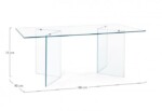 Bizzotto - TAVOLO IRIDE RETT 180X90 - immagine 2