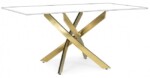 Bizzotto - BASE TAVOLO GEORGE ORO 160X90