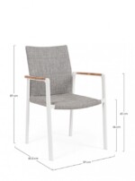 Homemotion - SEDIA C-BR JALISCO BIANCO WG20 - immagine 2