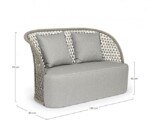 Homemotion - DIVANO 2P C-C CUYEN SAND - immagine 2