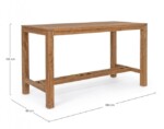 Homemotion - TAVOLO BAR MARICRUZ NEW 180X80 - FSC - immagine 2