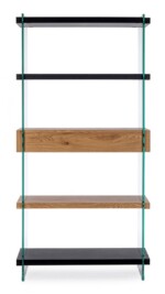 Bizzotto - LIBRERIA 4P-2C LINE WOOD NERO - immagine 4
