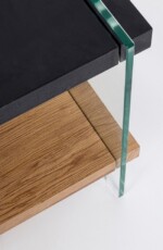 Bizzotto - TAVOLINO 2P LINE WOOD NERO 50X50 - immagine 5