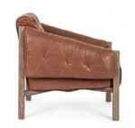 Homemotion - POLTRONA HARRISON MARRONE VINTAGE - immagine 5