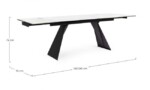 Bizzotto - TAVOLO ALL. BLAZAR 160-240X90 - immagine 3