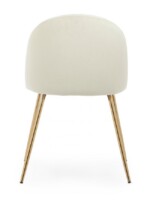 Bizzotto - SEDIA TANYA VELLUTO BIANCO - immagine 4