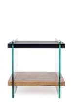 Bizzotto - TAVOLINO 2P LINE WOOD NERO 50X50 - immagine 3