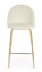 Bizzotto - SGABELLO BAR CARRY VELLUTO BIANCO - immagine 3